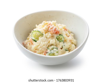 Potato Salad On A White Background