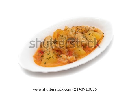 Similar – Image, Stock Photo Cod and potato casserole in sauce