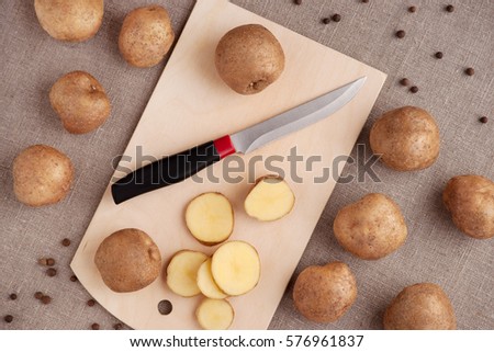 Similar – young fresh potatoes