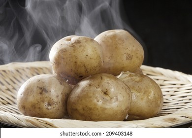 The Potatoes To Hot Water