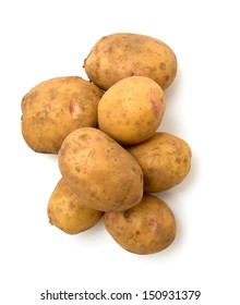 Potatoes Isolated On White Background