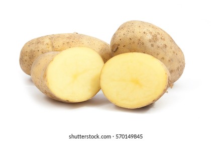 Potatoes Isolated On White Background