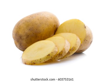 Potatoes Isolated On White Background