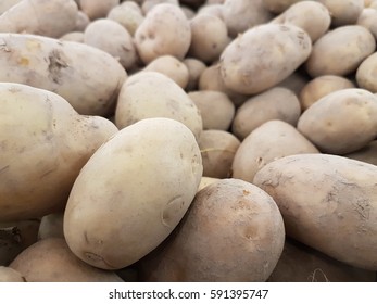 Potatoes on display at local supermarket in Malaysia.