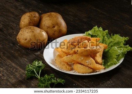 a potatto wedges crunchy and healty
