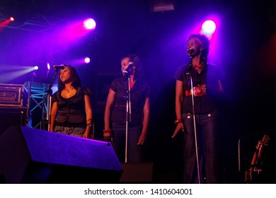 Potchefstroom, North West, South Africa 02 05 2009 Karen Zoid Live Music Festival Concert Backup Singers