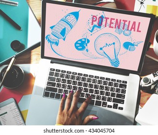 Potential Ideas Creativity Imagination Light Bulb Concept