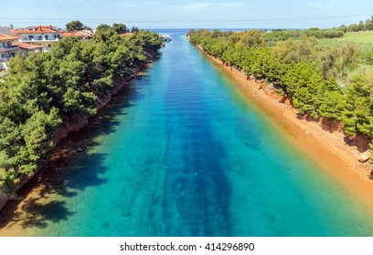 Potidea Canal, Halkidiki, Greece