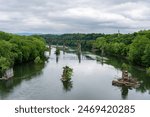 The Potomac River Seen from a Bridge Outside of Shepherdstown West Virginia