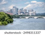 Potomac River and Skyline of Arlington, Virginia, USA	