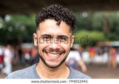 Potrait of Brazilian Gay Man Smiling