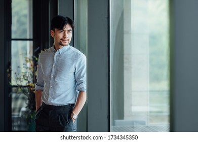 Potrait Of Young Asian Business Man