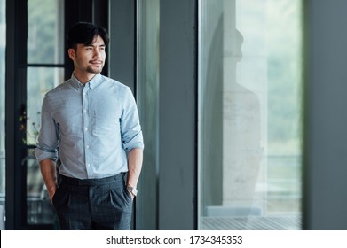 Potrait Of Young Asian Business Man