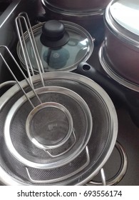 Pots in the kitchen