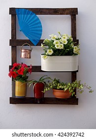 Pots And Sum Beam On Andalusian Modern Patio