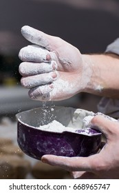 Potters hands creating 