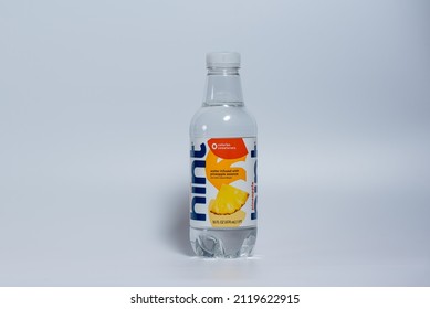 Potterville, MI - January 30th, 2022: Hint Water Bottle With White Background