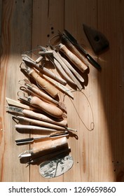 Pottery Tools On A Table