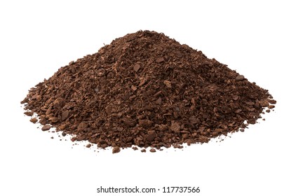 Potting Soil Isolated On A White Background