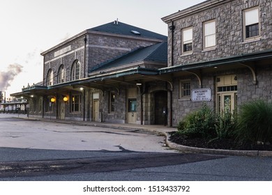 Pottstown PA/US - September 12, 2019: Montgomery County District Court Getting Ready For The Day.