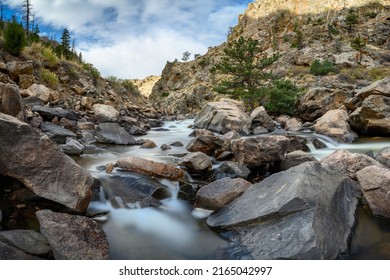 In Poudre Canyon Among The Rocks