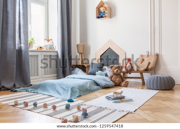 Pouf Rugs Plush Toy Bright Childs Stock Photo (Edit Now) 1259547418