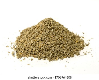 Poultry Crumble Pellet Feed On White Background For Small Chicken Broiler , Breeder And Pullet