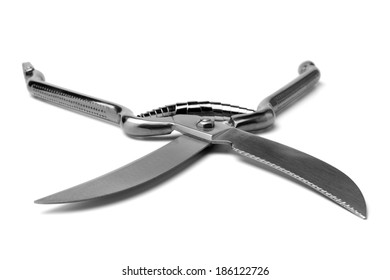 Poultry Shears On White Background