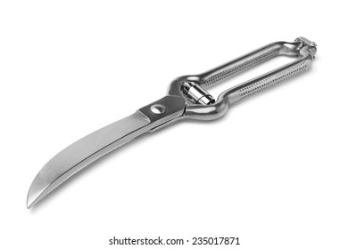 Poultry Shears On White Background