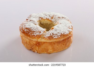 Pound Cake, Fruit Cake, Dried Fruit Cake Isolated On White Background.