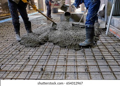 Pouring Concrete Slab