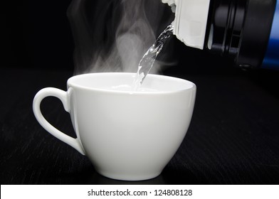 Pouring Hot Water