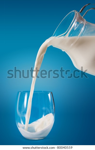 Pouring Milk Jug Into Glass Spla
