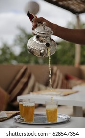 Pouring Mint Tea In Morocco