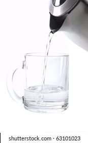 Pouring Water From Kettle