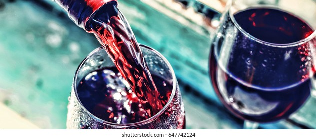 Pouring wine