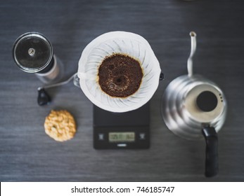 Pour-over coffee - Shutterstock ID 746185747