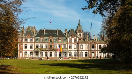 The Pourtales Castle In Strasbourg In The Autumn On November 2021