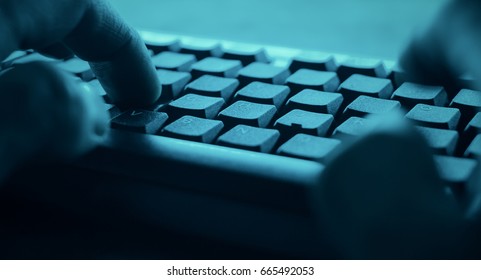 POV hacker cyber attack