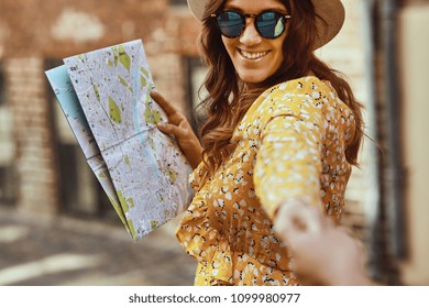 Pov Smiling Young Woman Wearing Sunglasses Stock Photo 1099980977 ...