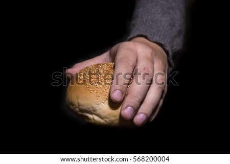 Similar – Foto Bild lecker Hamburger Hand