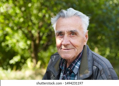 Poverty and old age. Elderly poor man thinks about life