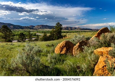 The Powder River In Powder River County, Montana, USA