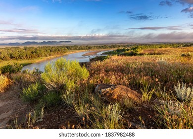 The Powder River In Custer County, Montana, USA