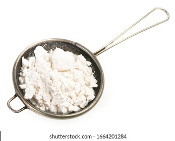 Powder Sugar Sieve On White Background