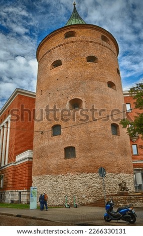 The Powder Tower is the only tower that has survived to this day, an element of the city fortification system of Riga, which today is a branch of the Military Museum of Latvia.