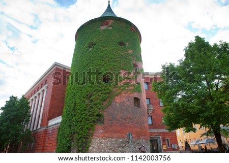 Powder Tower- a part of the defensive system of the medieval town, Riga Old City, Latvia

