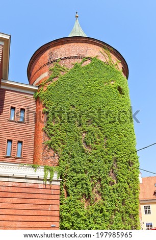 Powder Tower (Pulvertornis, circa XIV c.)  in Riga, Latvia. Since 1940 included to the structure of the Latvian War Museum. World Heritage Site of UNESCO