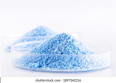 powdered iron oxide, blue pigment, used in crafts, civil construction, concrete, grout, paints, plastics, rubber, paper and wood. - Shutterstock ID 1897342216