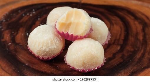 Powdered Milk Brigadeiro (brigadier), Typical Candy Tradition In Brazil.